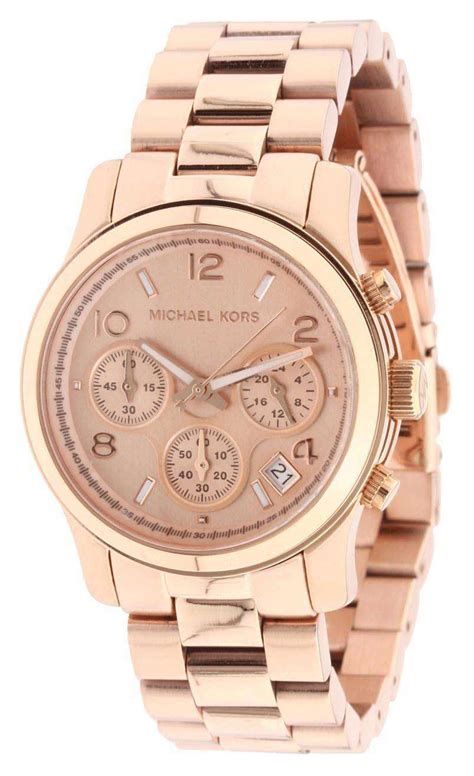 cheap rose gold michael kors watch|rose gold mk watch women's.